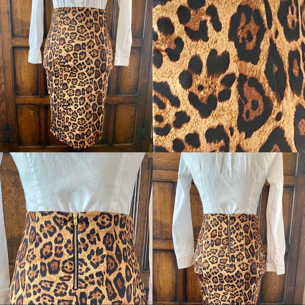 Super sassy leopard print pencil skirt